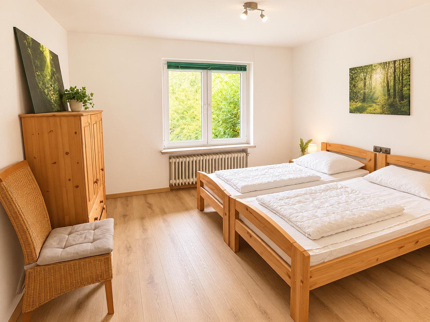 Schlafzimmer Doppelbett KI
