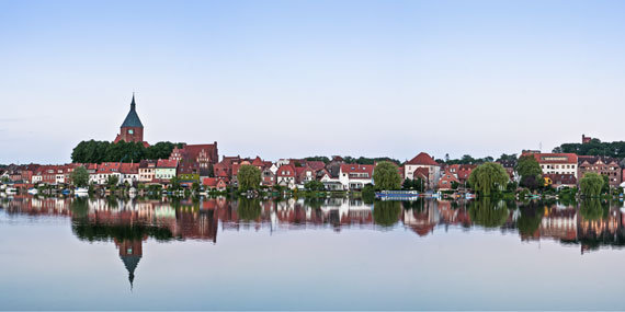 Foto: Blick auf das vorabendliche Mölln